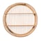 Vintiquewise Decorative Rattan Round Display Shelf With 2 Shelves for The Dining Room, Living Room, or Office. QI004514 - alternate 7